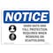 Signmission OSHA, Hats Fall Protection Required Scaffolding, 10in X 7in Rigid Plastic, 10" W, 7" H, Landscape OS-NS-P-710-L-15796 - alternate 1